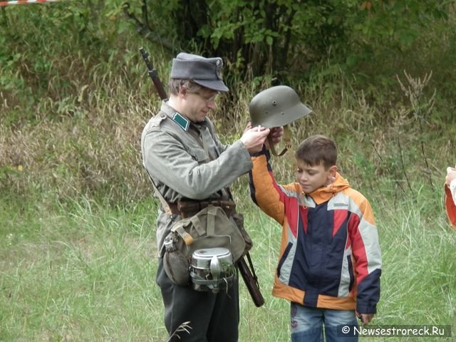 Реконструкция в Сестрорецке, посвящённая началу блокады Ленинграда