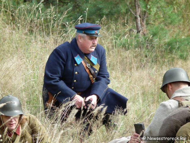 Реконструкция в Сестрорецке, посвящённая началу блокады Ленинграда