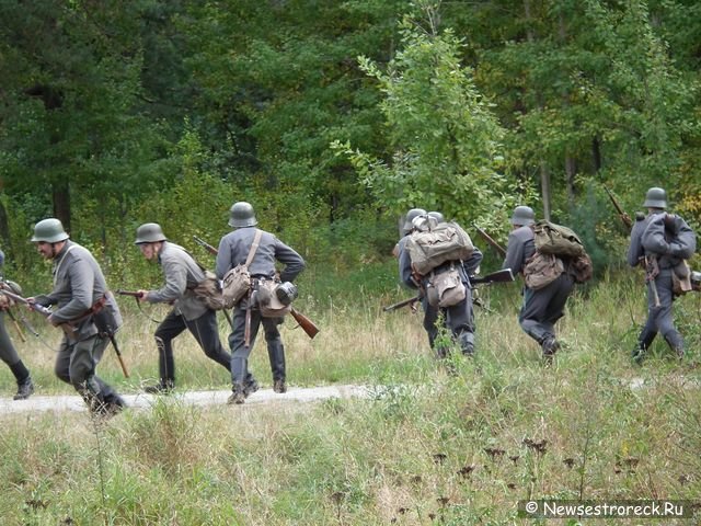 Реконструкция в Сестрорецке, посвящённая началу блокады Ленинграда