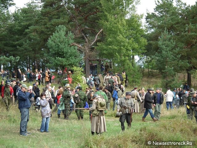 Реконструкция в Сестрорецке, посвящённая началу блокады Ленинграда