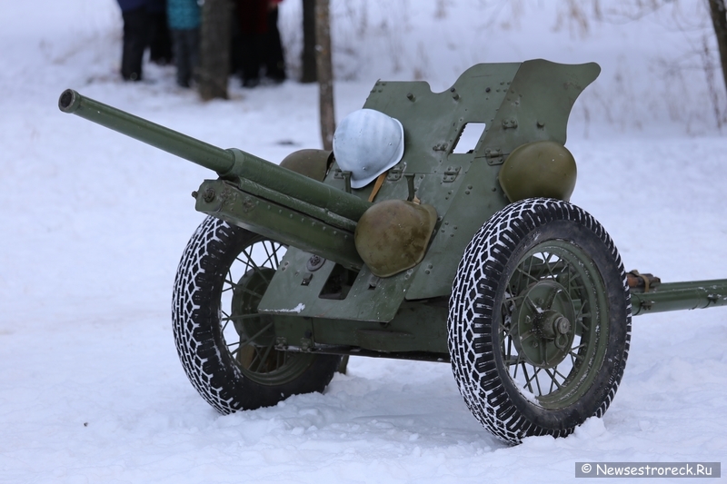 В Сестрорецке состоялась военно-историческая реконструкция "Ленинградский День Победы"