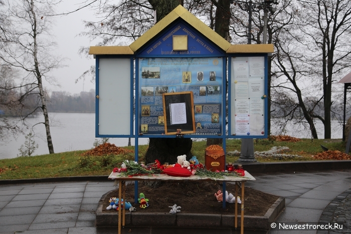 У Храма Петра и Павла организовали стену памяти погибшим сестроречанам