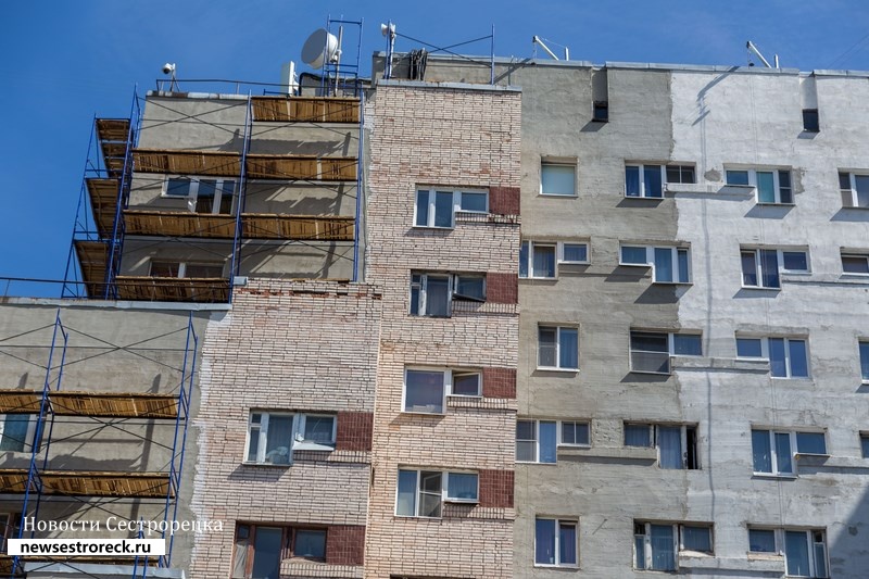 Капитальный ремонт фасада на улице Токарева 15
